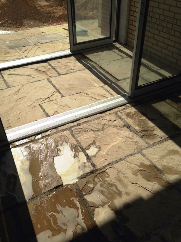 Flagstone Floor in Driffield Farm Office After Cleaning