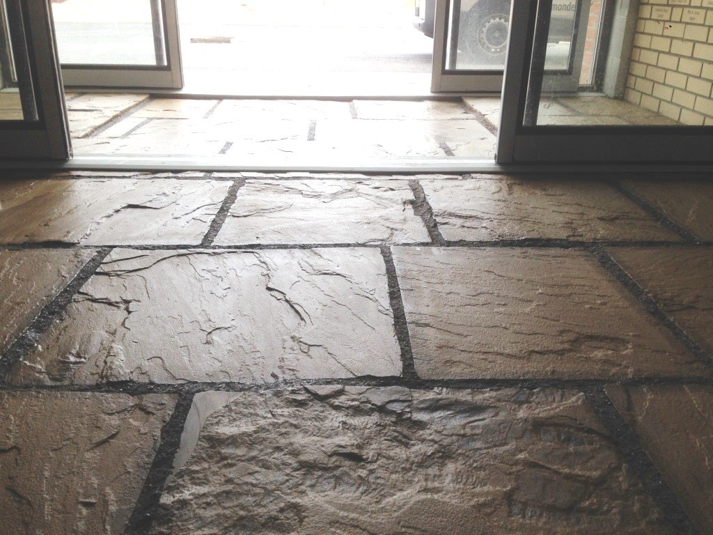 Flagstone Floor in Driffield Farm Office After Sealing