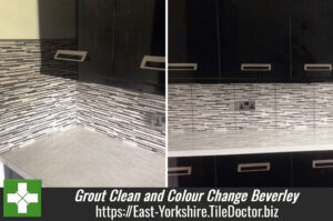 Grout Clean and Colour change for Kitchen wall tiles in Beverley