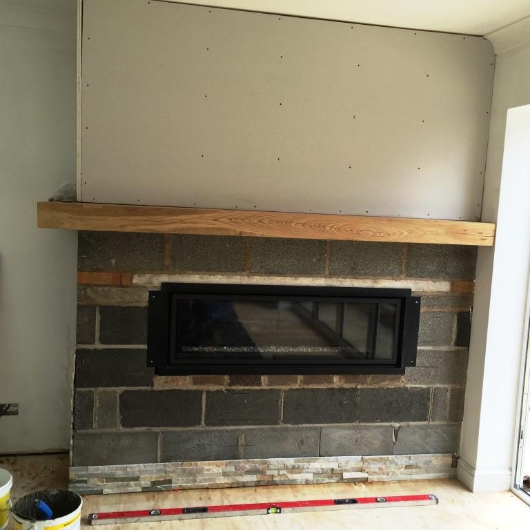 Oyster Slate Fireplace Before Installation Wawne